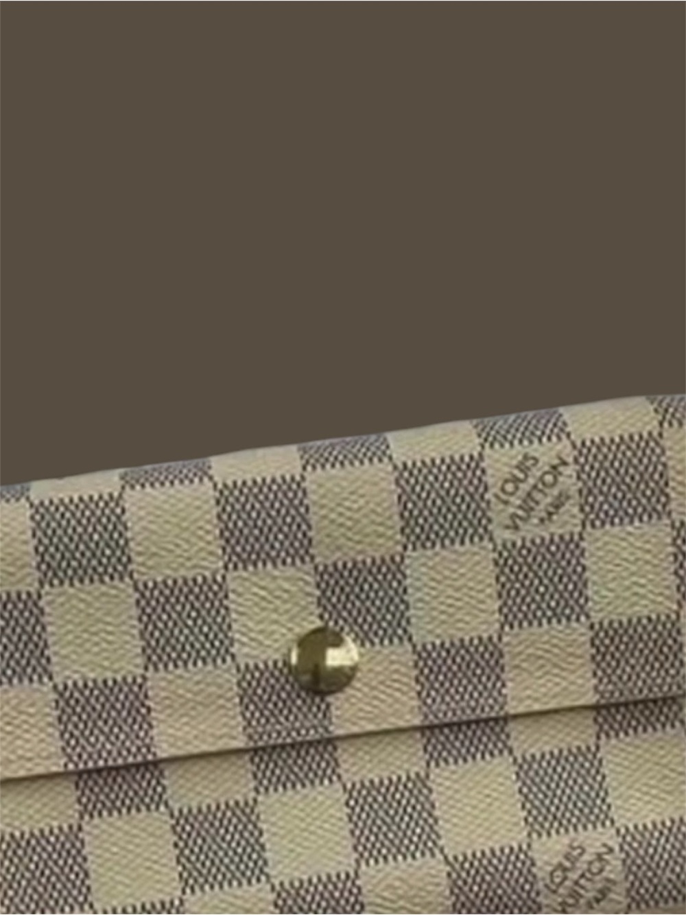 Louis Vuitton Damier Azur Canvas Wallet - Cream